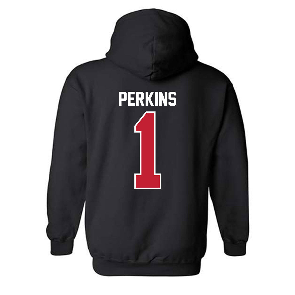 Ball State - NCAA Baseball : Maalik Perkins - Hooded Sweatshirt-1