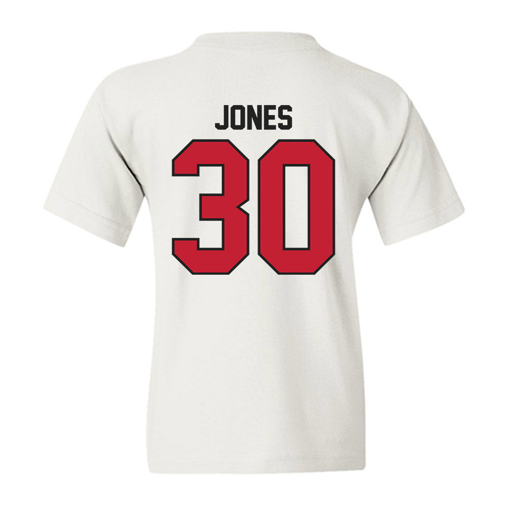 Ball State - NCAA Football : Jalon Jones - Youth T-Shirt-1