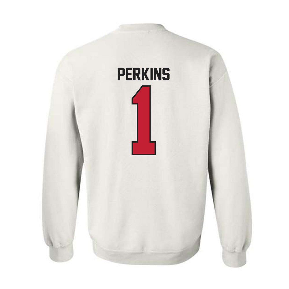 Ball State - NCAA Baseball : Maalik Perkins - Crewneck Sweatshirt-1