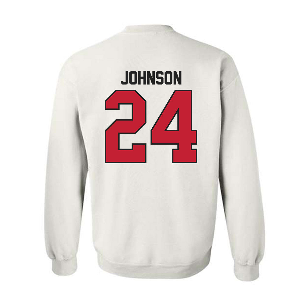 Ball State - NCAA Baseball : Keegan Johnson - Crewneck Sweatshirt-1