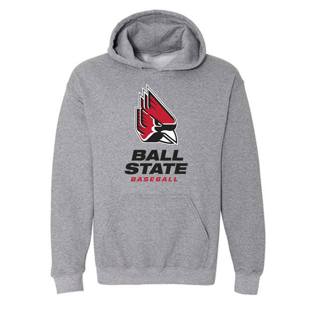 Ball State - NCAA Baseball : Kade Langhorst - Hooded Sweatshirt-0