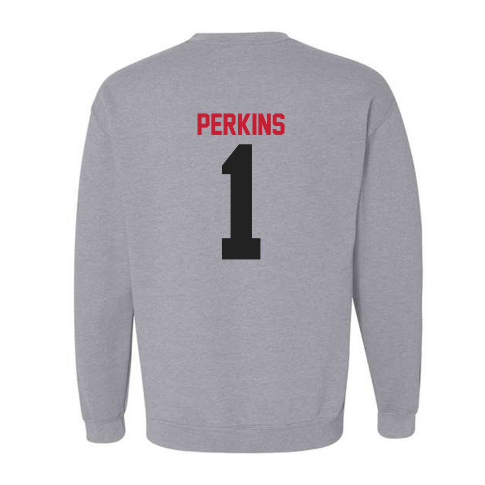 Ball State - NCAA Baseball : Maalik Perkins - Crewneck Sweatshirt-1