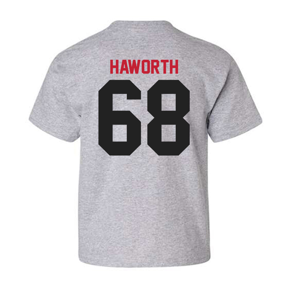 Ball State - NCAA Football : Grant Haworth - Youth T-Shirt-1