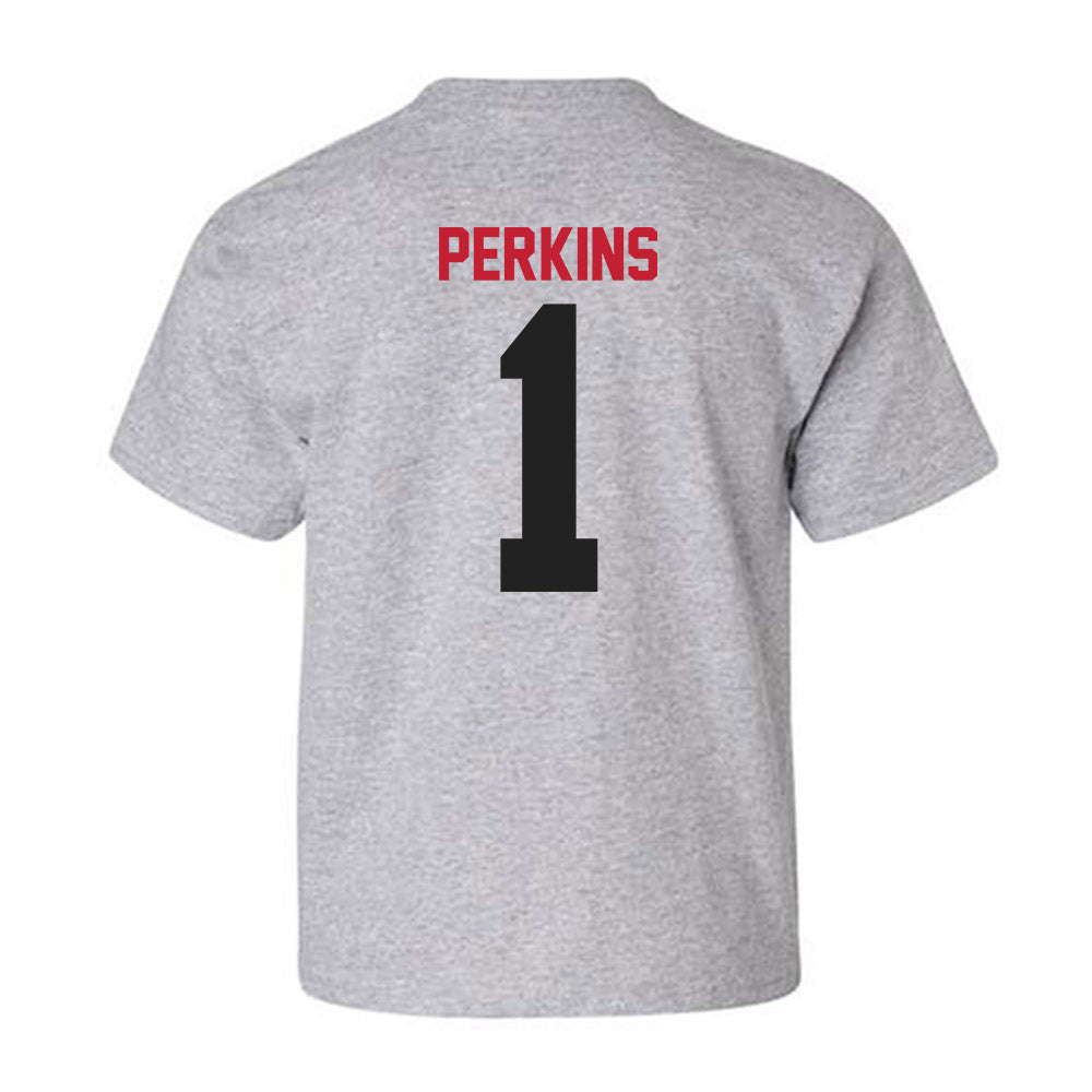 Ball State - NCAA Baseball : Maalik Perkins - Youth T-Shirt-1
