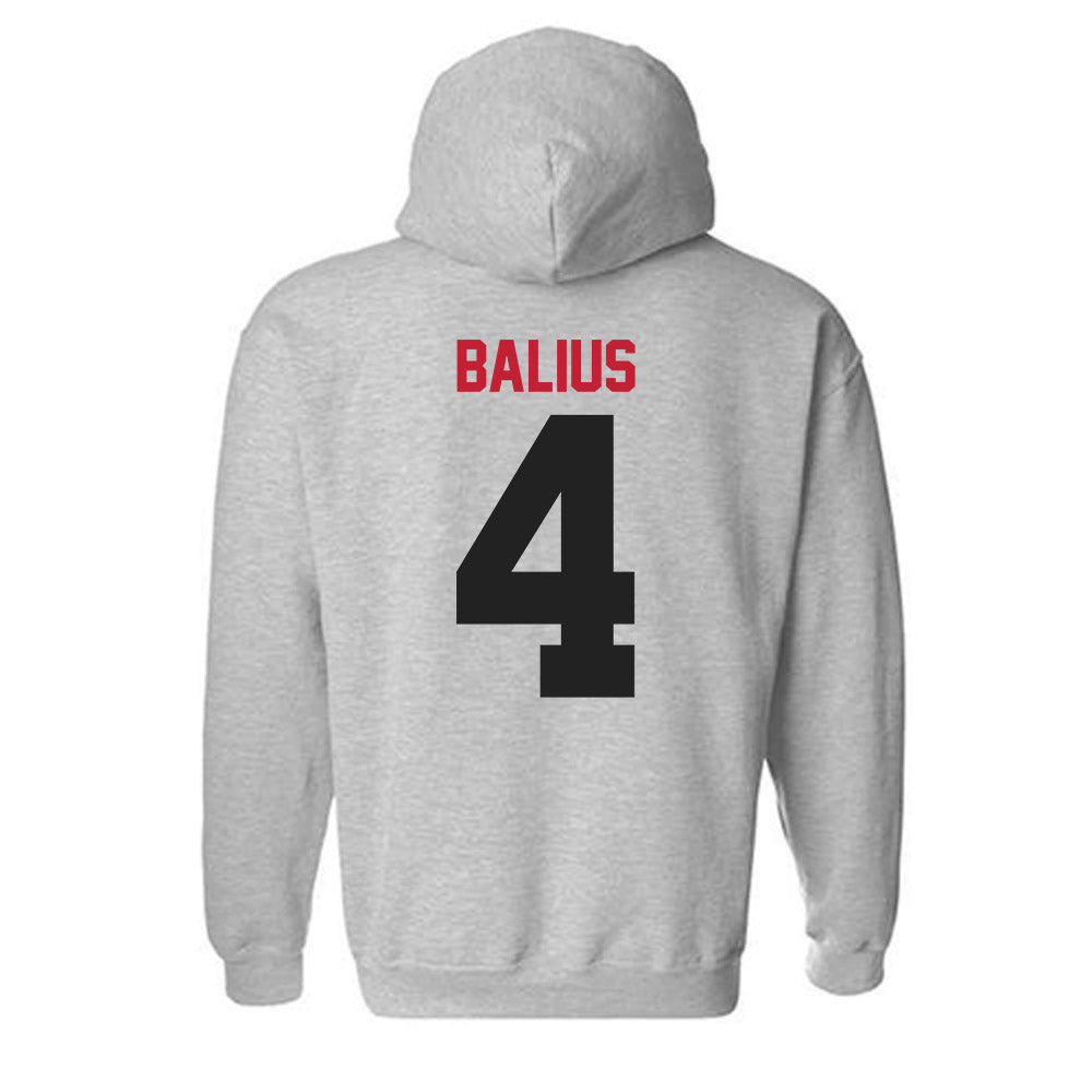 Ball State - NCAA Baseball : Gavin Balius - Hooded Sweatshirt-1