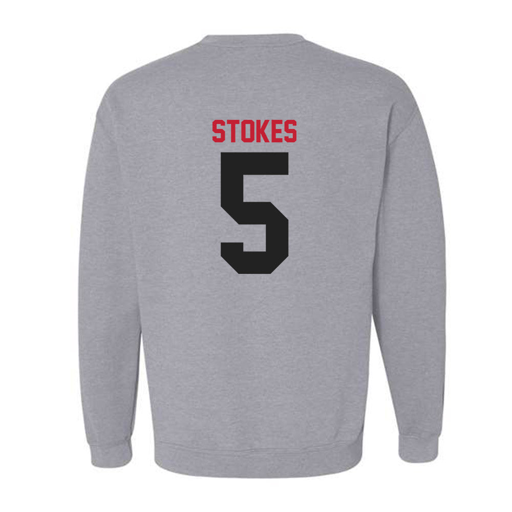 Ball State - NCAA Baseball : Taber Stokes - Crewneck Sweatshirt-1