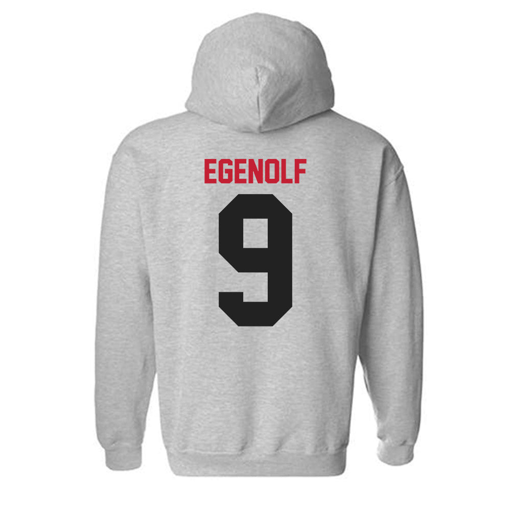 Ball State - NCAA Women's Volleyball : katie egenolf - Hooded Sweatshirt