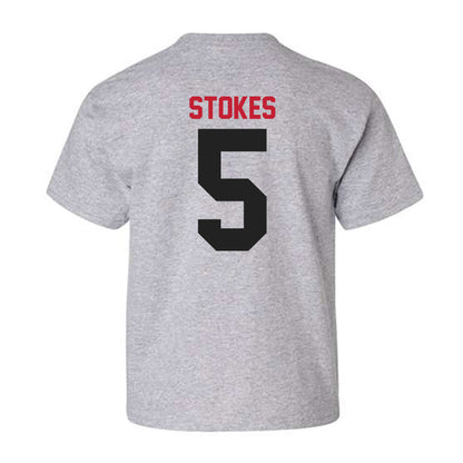 Ball State - NCAA Baseball : Taber Stokes - Youth T-Shirt-1