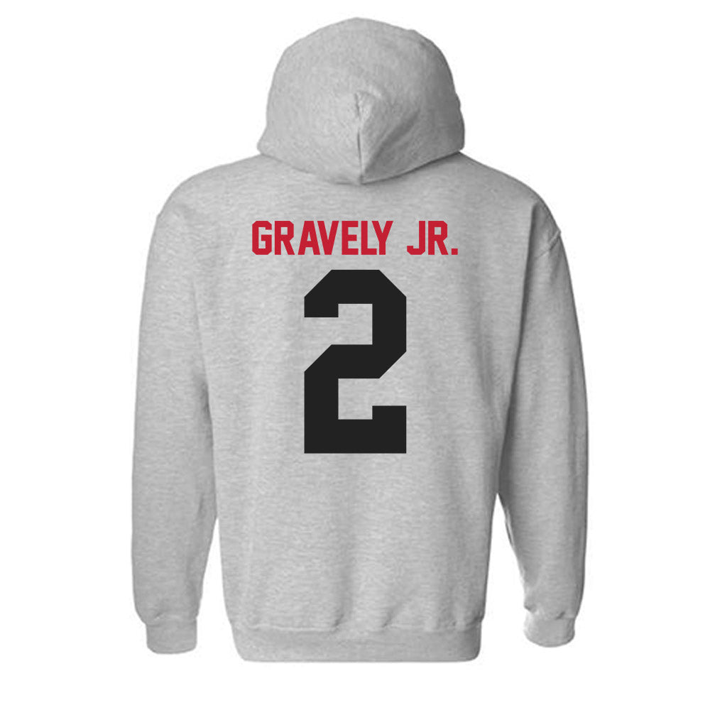 Ball State - NCAA Football : Michael Gravely Jr. - Hooded Sweatshirt-1