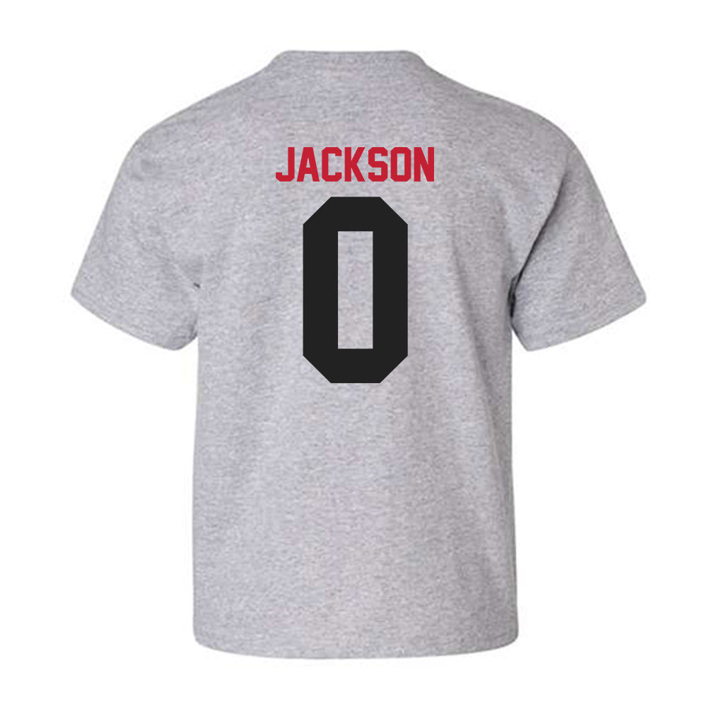 Ball State - NCAA Football : Elijah Jackson - Youth T-Shirt-1