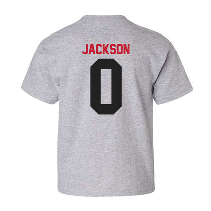 Ball State - NCAA Football : Elijah Jackson - Youth T-Shirt-1