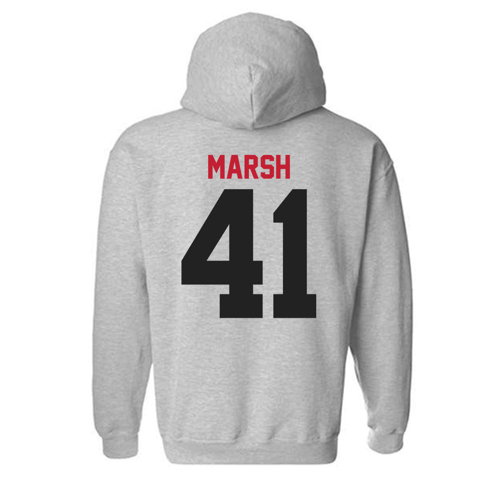 Ball State - NCAA Football : Ben Marsh - Hooded Sweatshirt-1