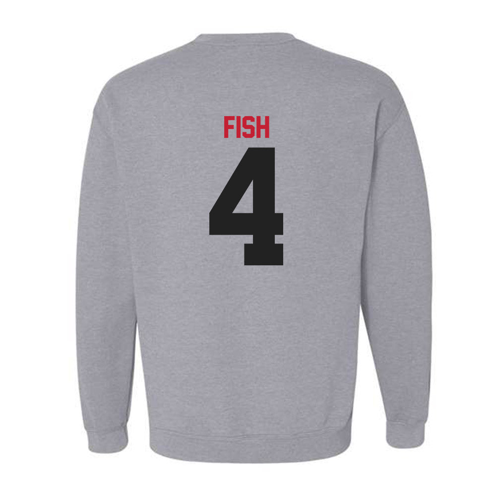 Ball State - NCAA Men's Basketball : Kayden Fish - Crewneck Sweatshirt-1