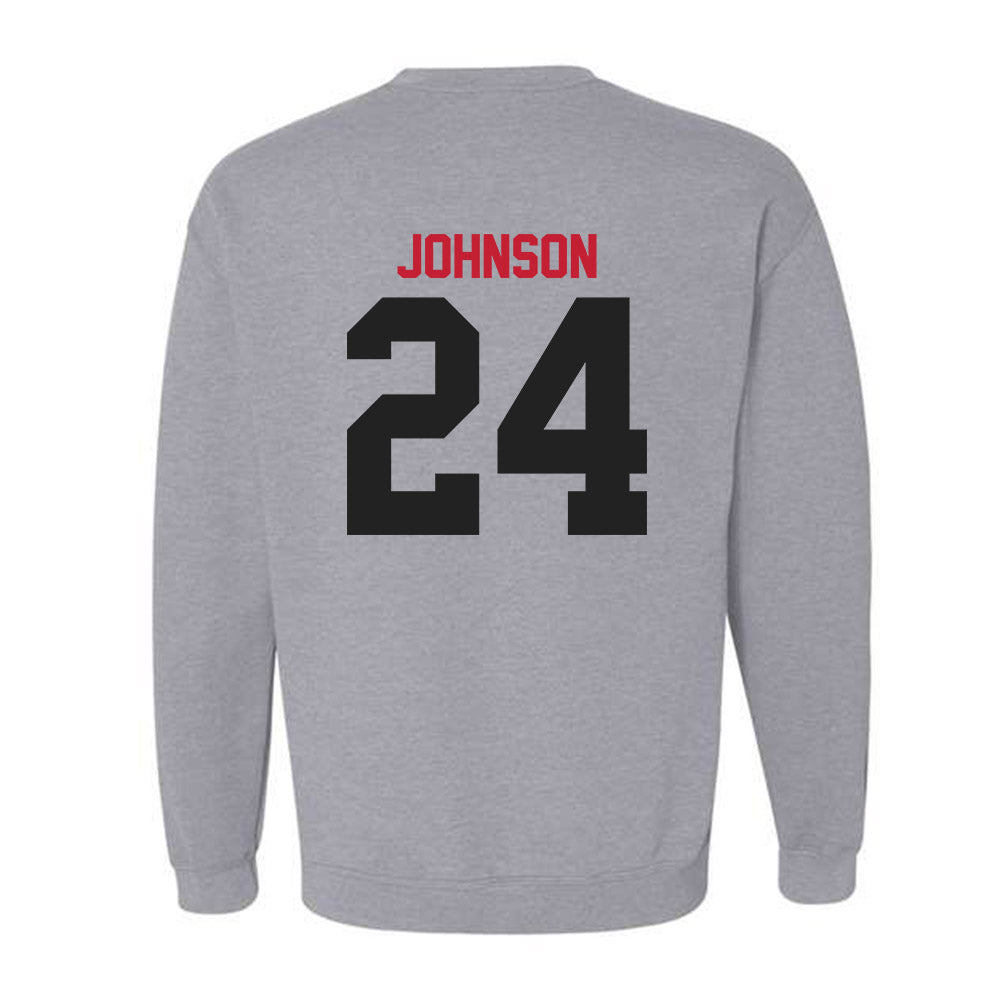 Ball State - NCAA Baseball : Keegan Johnson - Crewneck Sweatshirt-1