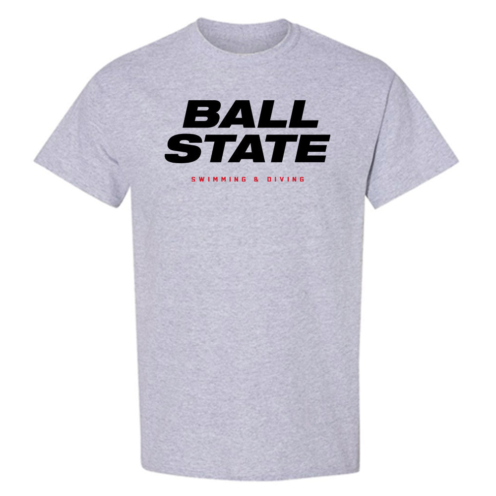 Ball State - NCAA Men's Swimming & Diving : Seth Blossom - T-Shirt-0