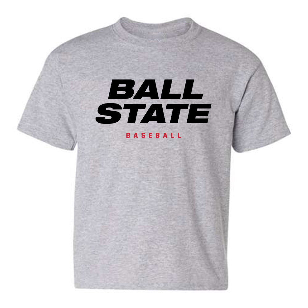 Ball State - NCAA Baseball : Jacob Hartlaub - Youth T-Shirt