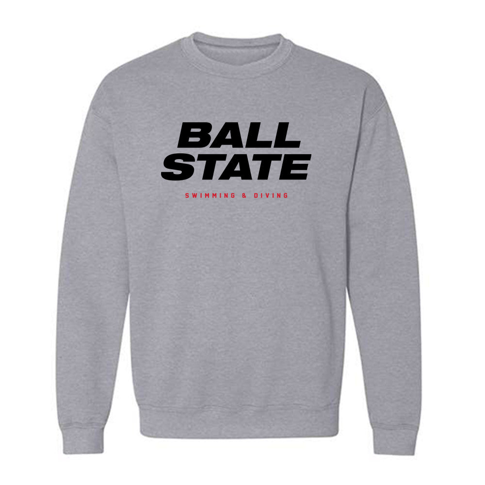 Ball State - NCAA Men's Swimming & Diving : Seth Blossom - Crewneck Sweatshirt-0