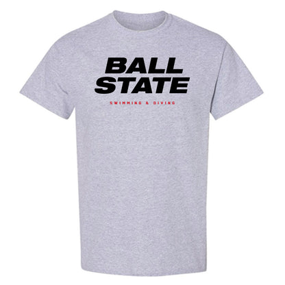 Ball State - NCAA Men's Swimming & Diving : Luke Pryor - T-Shirt-0