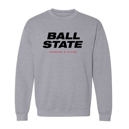 Ball State - NCAA Women's Swimming & Diving : Magdalena Lechowska - Crewneck Sweatshirt-0