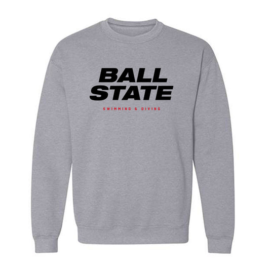 Ball State - NCAA Women's Swimming & Diving : Magdalena Lechowska - Crewneck Sweatshirt-0