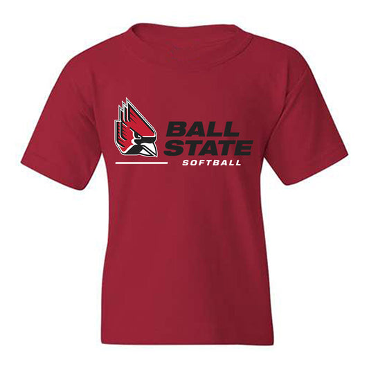 Ball State - NCAA Softball : Ava McNally - Youth T-Shirt-0