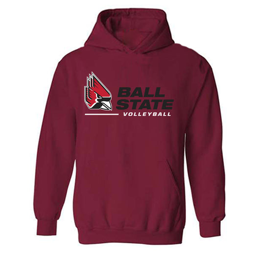 Ball State - NCAA Men's Volleyball : Patrick Rogers - Hooded Sweatshirt-0