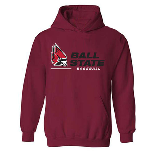 Ball State - NCAA Baseball : Connor Hutchinson - Hooded Sweatshirt