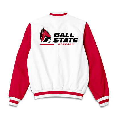 Ball State - NCAA Baseball : Connor Hutchinson - Bomber Jacket