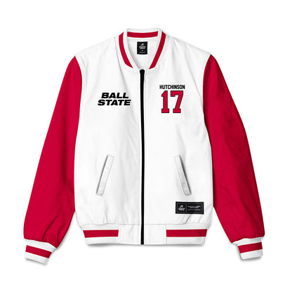 Ball State - NCAA Baseball : Connor Hutchinson - Bomber Jacket