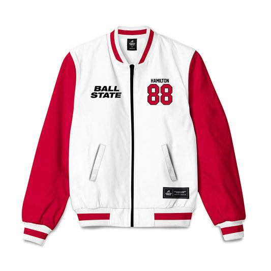 Ball State - NCAA Football : Donovan Hamilton - Bomber Jacket-0