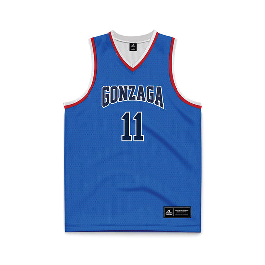 Gonzaga - NCAA Men's Basketball : Nolan Hickman - Basketball Jersey