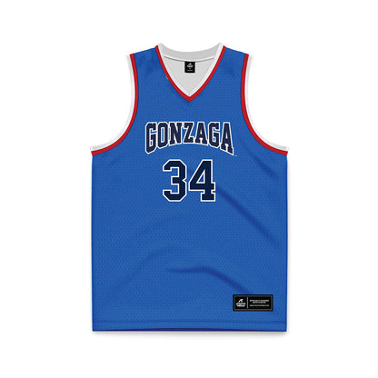 Gonzaga - NCAA Men's Basketball : Braden Huff - Basketball Jersey