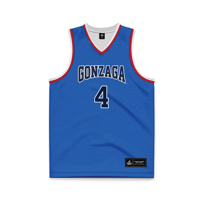 Gonzaga - NCAA Men's Basketball : Davis Fogle - Basketball Jersey-0