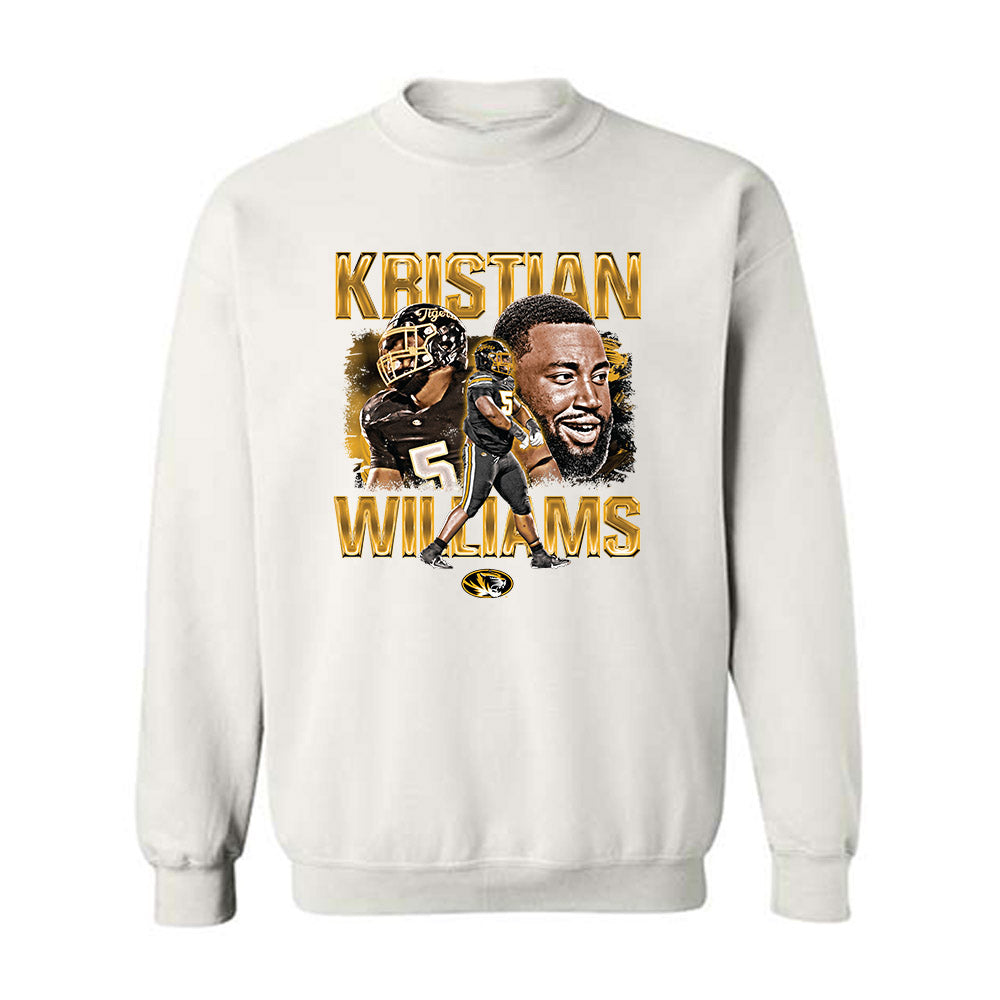 Missouri - NCAA Football : Kristian Williams - Crewneck Sweatshirt Player Collage