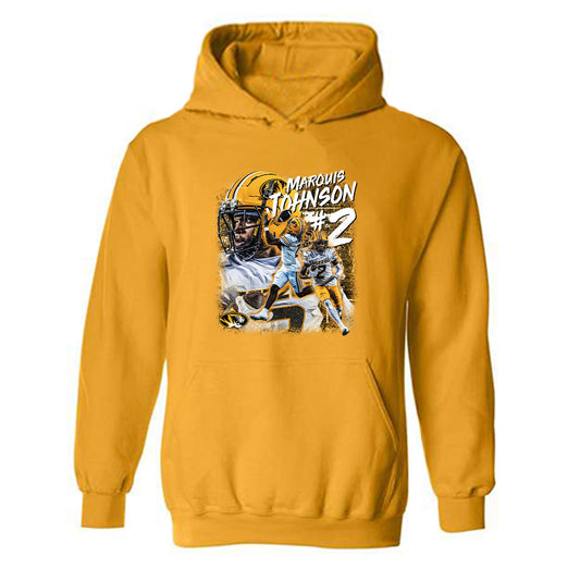 Missouri - NCAA Football : Marquis Johnson - Player Collage Hooded Sweatshirt