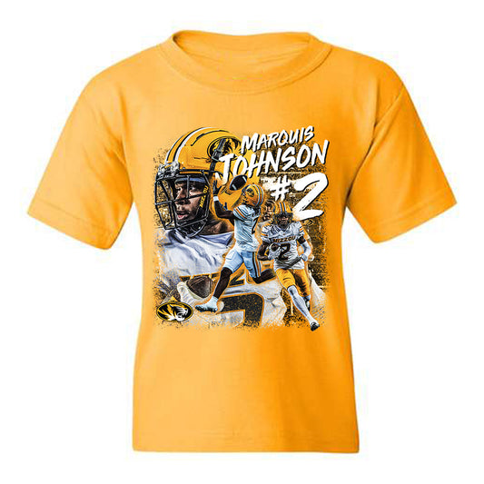 Missouri - NCAA Football : Marquis Johnson - Player Collage Youth T-Shirt