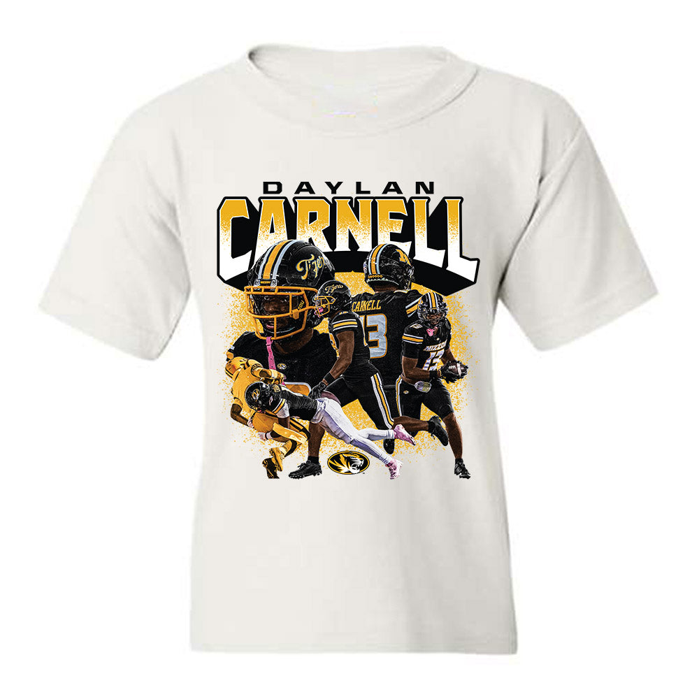 Missouri - NCAA Football : Daylan Carnell - Player Collage Youth T-Shirt