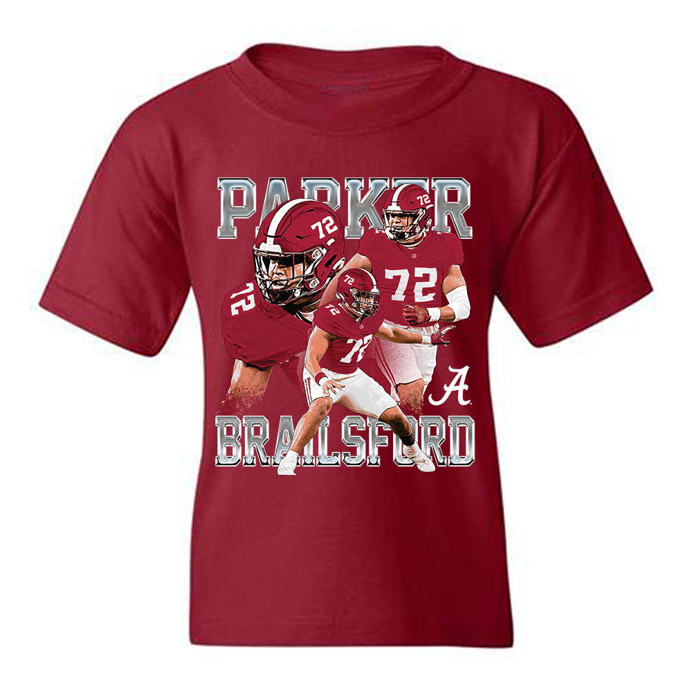 Alabama - NCAA Football : Parker Brailsford - Player Collage Youth T-Shirt