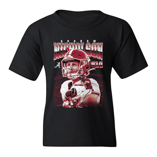 Alabama - NCAA Football : Graham Nicholson - Player Collage Youth T-Shirt