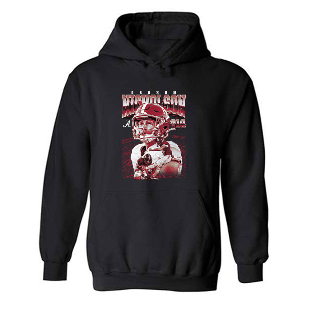 Alabama - NCAA Football : Graham Nicholson - Player Collage Hooded Sweatshirt