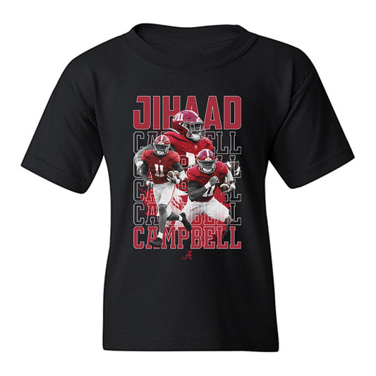 Alabama - NCAA Football : Jihaad Campbell - Player Collage Youth T-Shirt