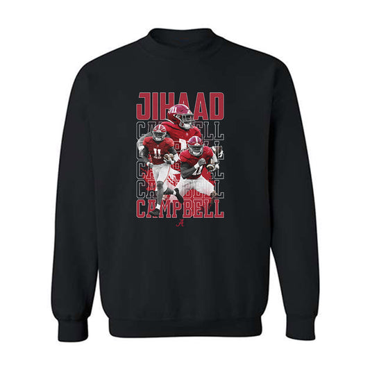 Alabama - NCAA Football : Jihaad Campbell - Player Collage Crewneck Sweatshirt