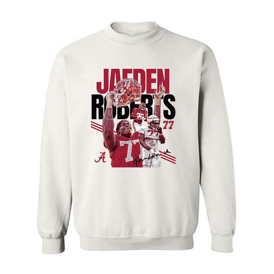 Alabama - NCAA Football : Jaeden Roberts - Crewneck Sweatshirt