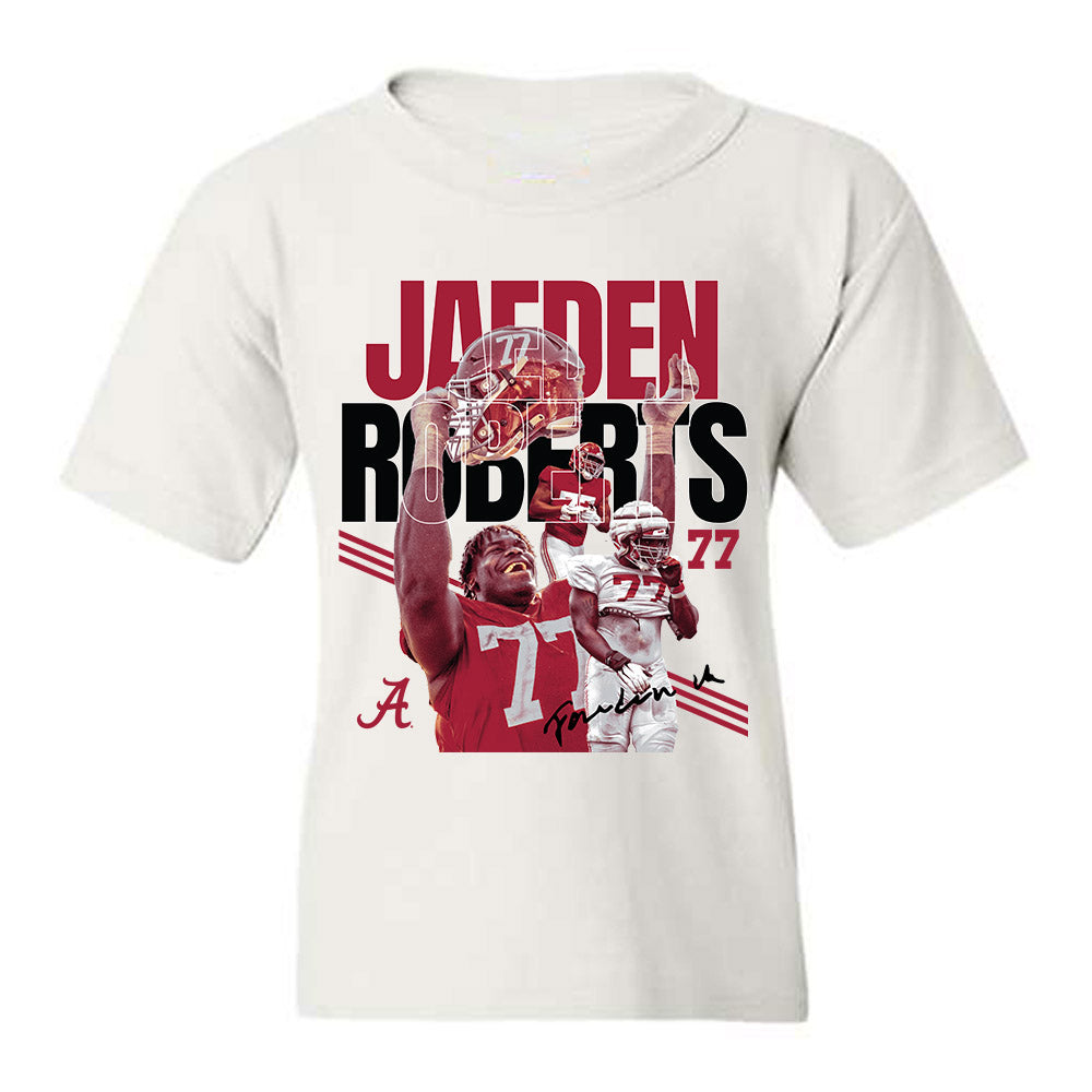 Alabama - NCAA Football : Jaeden Roberts - Youth T-Shirt