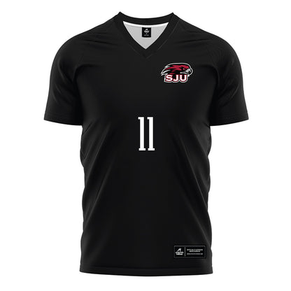 St. Joe's - NCAA Men's Soccer : Luke Johnson - Black Soccer Jersey