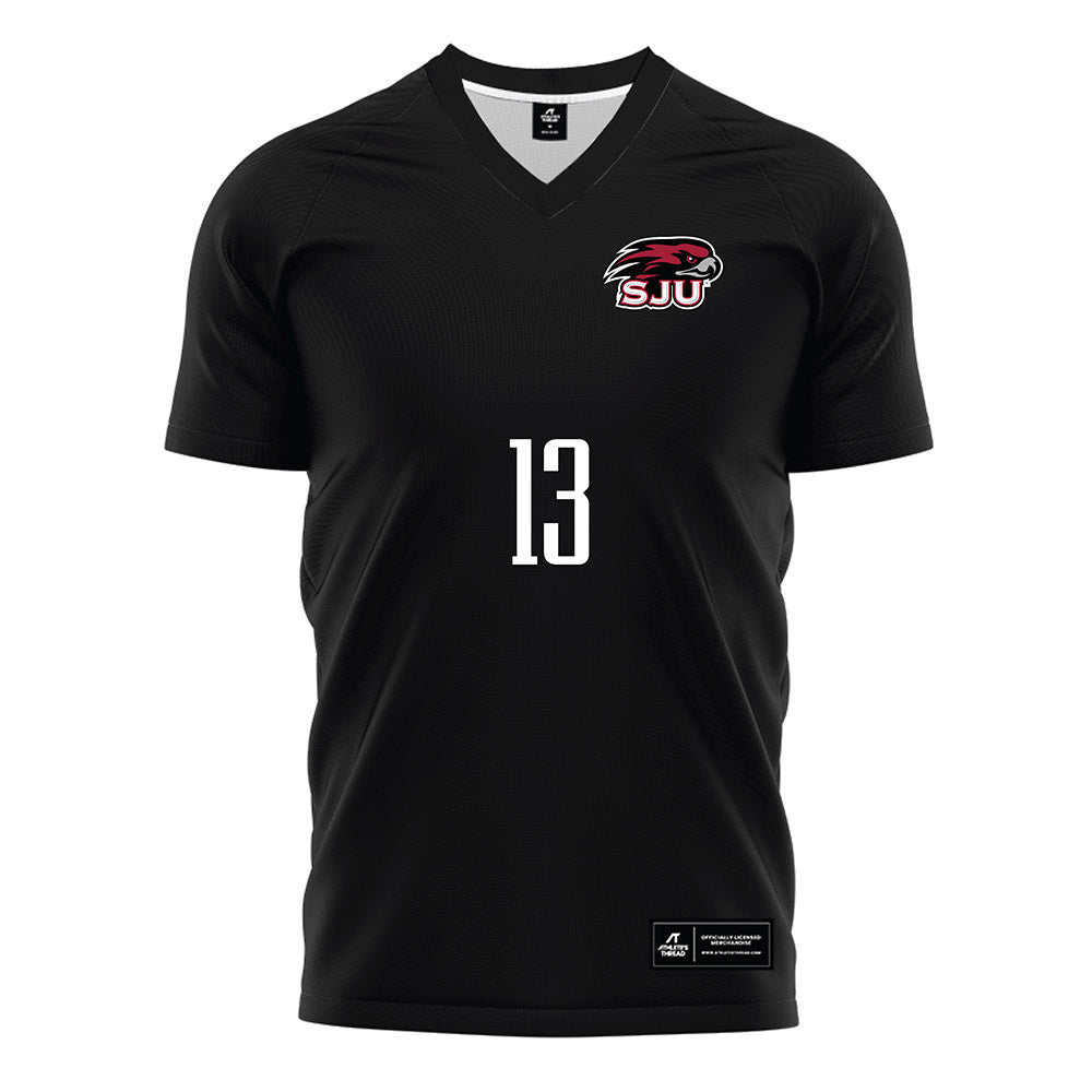 St. Joe's - NCAA Men's Soccer : Oskar Steinicke - Black Soccer Jersey