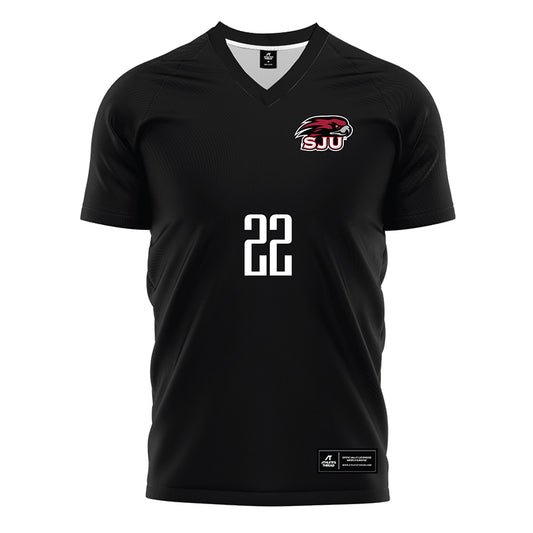 St. Joe's - NCAA Men's Soccer : Herman Tveit-Reffsgaard - Black Soccer Jersey