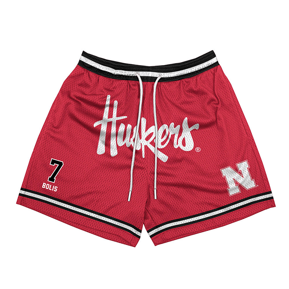 Nebraska - NCAA Men's Basketball : Justin Bolis - Shorts-0