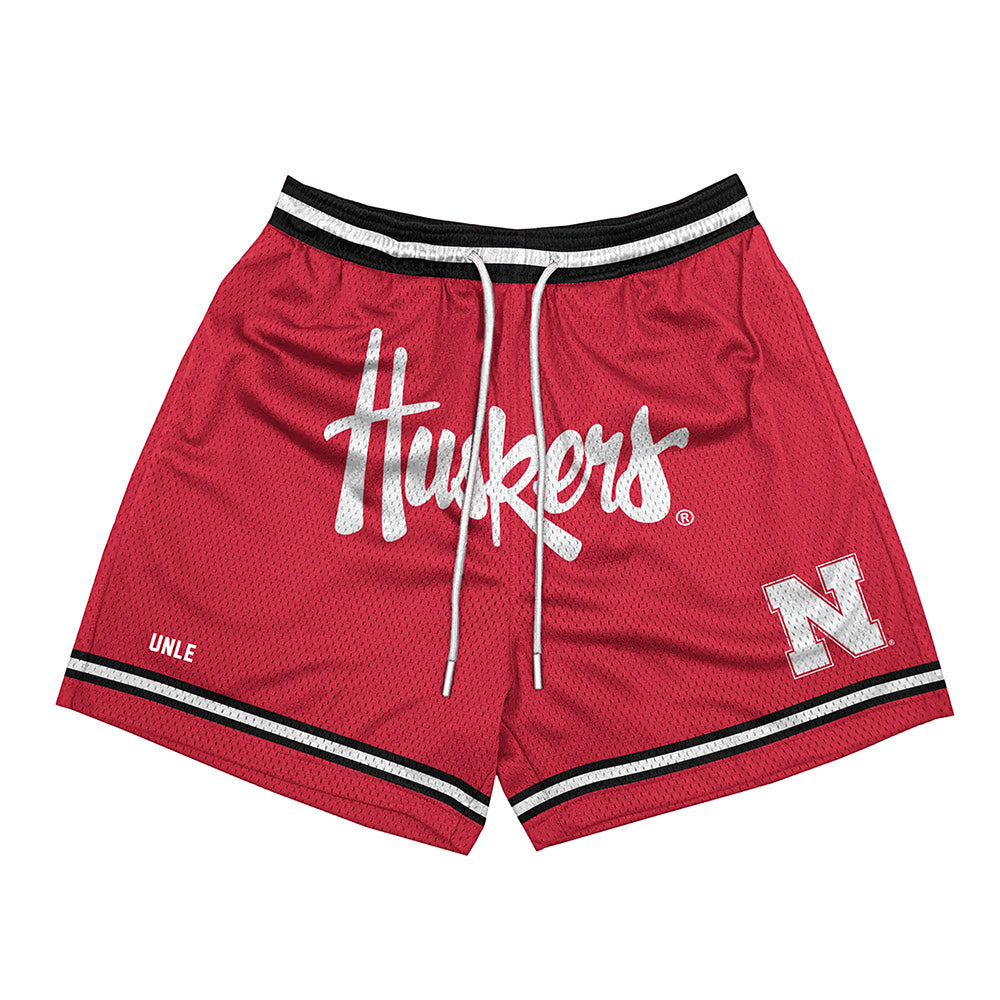 Nebraska - NCAA Wrestling : Abdirahman Unle - Shorts-0