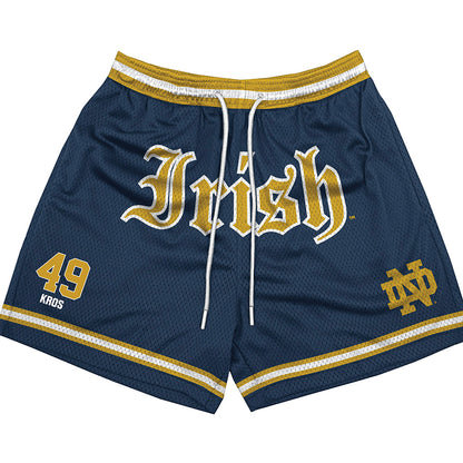 Notre Dame - NCAA Football : Andrew Kros - Shorts-0